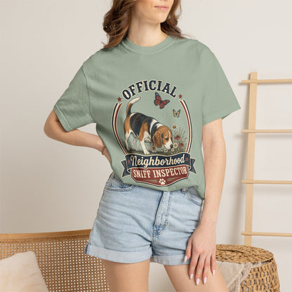 Official Neighborhood Sniff Inspector Beagle T-Shirt | Dog Lover Tee