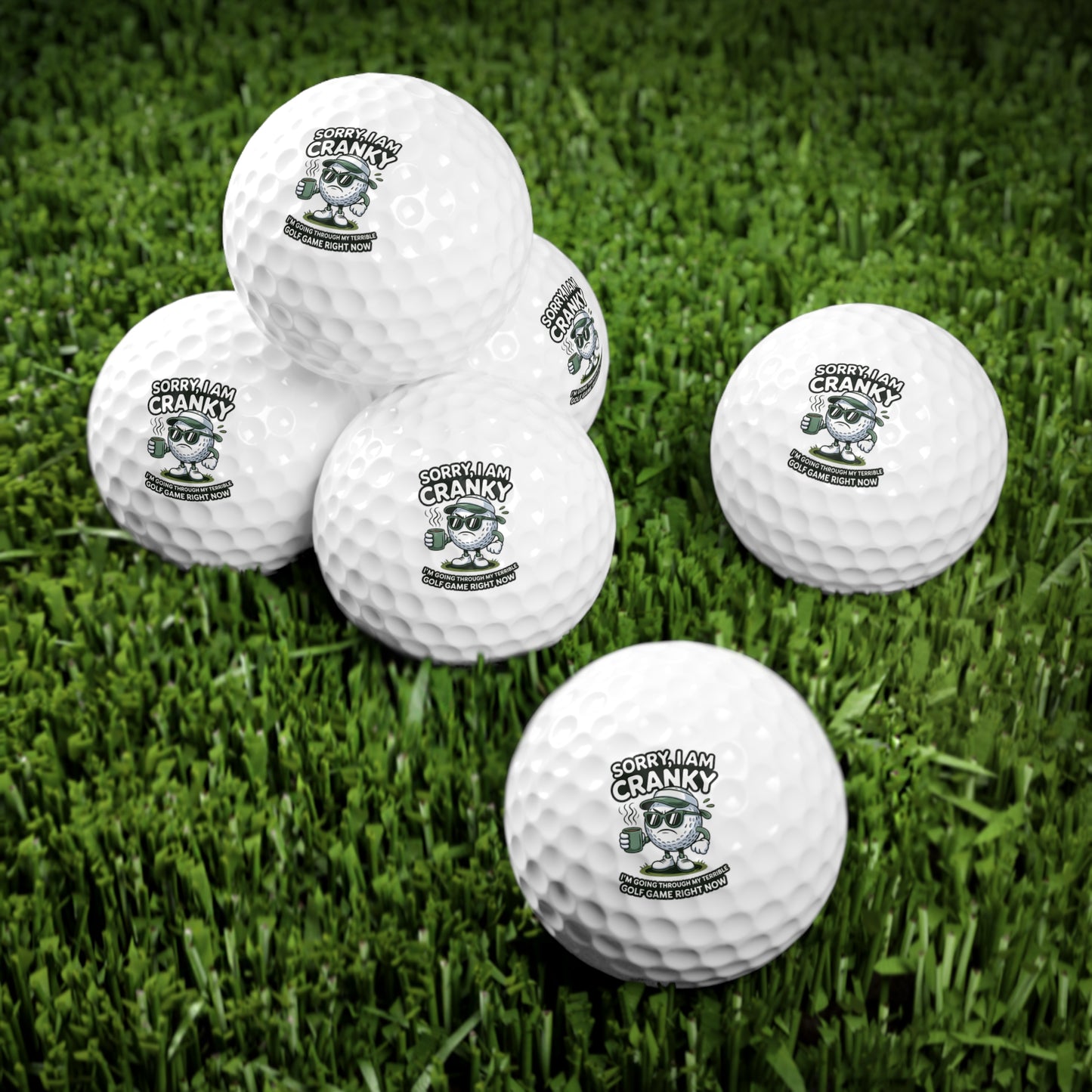 Golf Balls 6 Pack | Golf Balls - Humorous