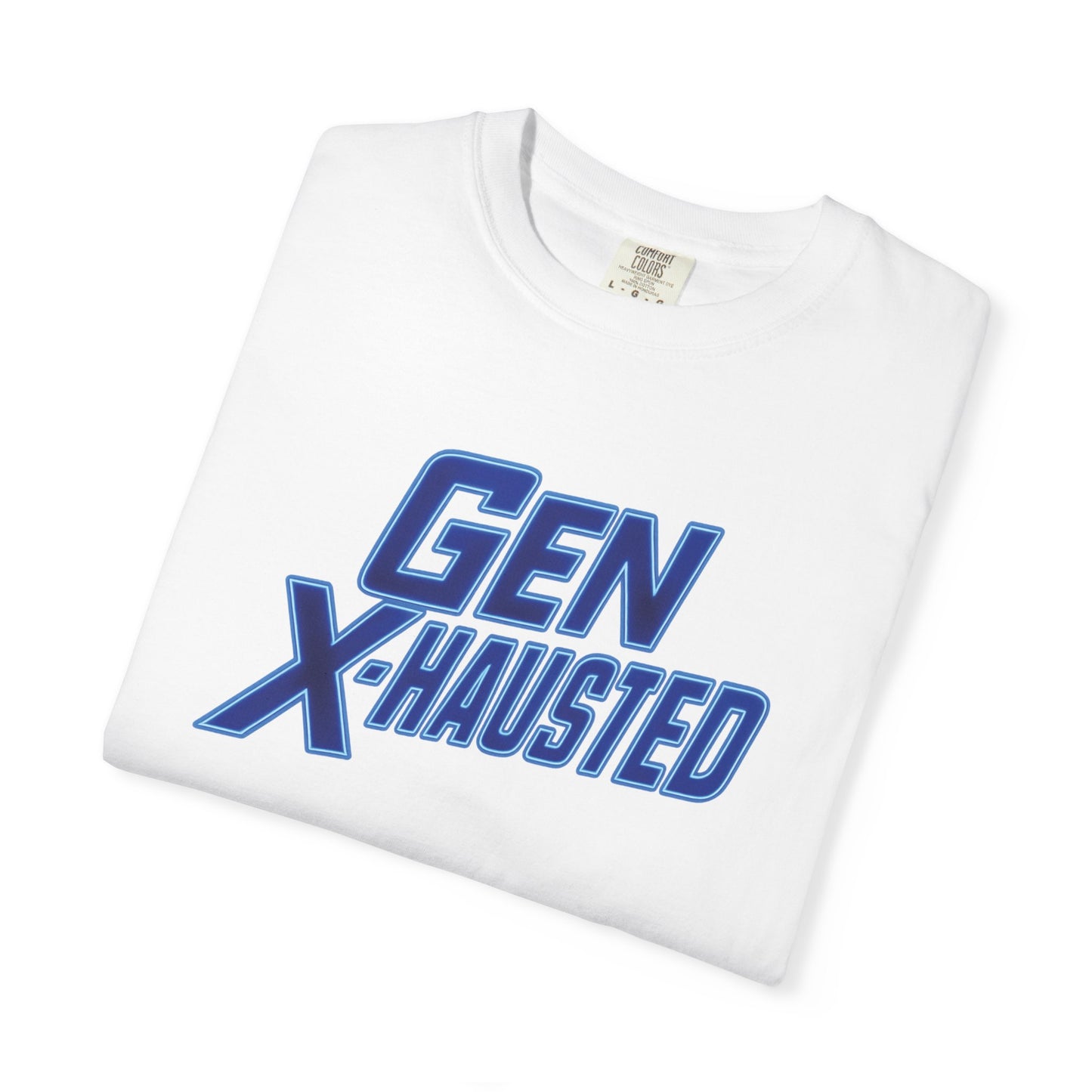 Gen X-Hausted Unisex T-shirt, Forgot Again Found Out Funny Tee, Gen X Humor Gift, Retro 80s 90s Shirt, Vintage Style Clothing