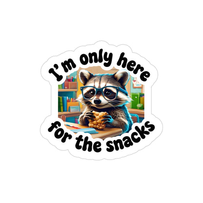 Sticker - Racoon I'm Only Here for the Snacks - Back to School