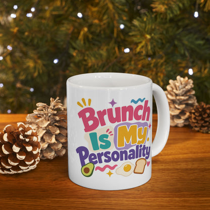 Brunch Is My Personality Mug | Avocado Toast Coffee Cup