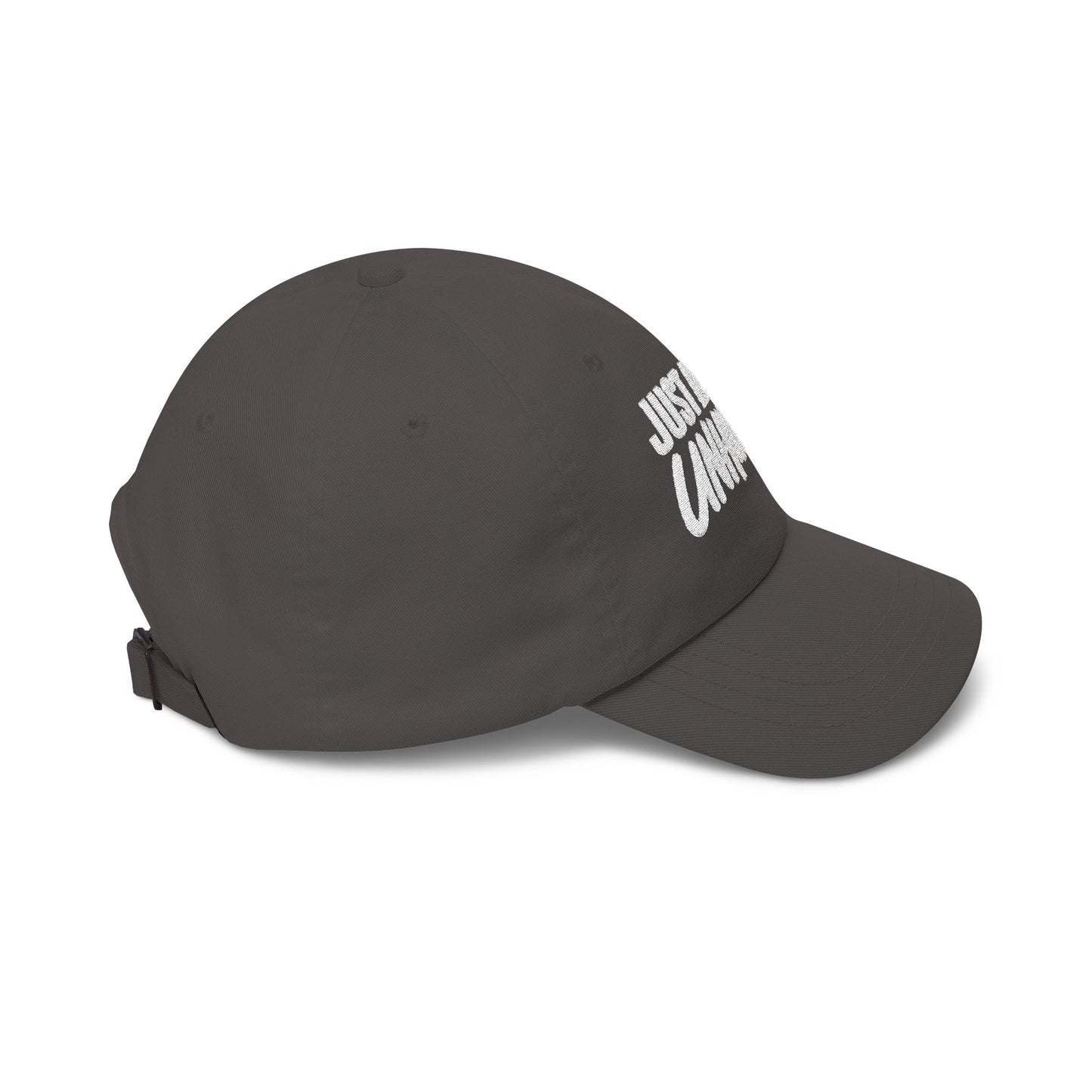 Just a Little Unhinged Dad Cap | Embroidered Baseball Hat, Funny Text
