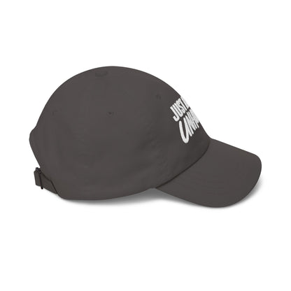 Just a Little Unhinged Dad Cap | Embroidered Baseball Hat, Funny Text