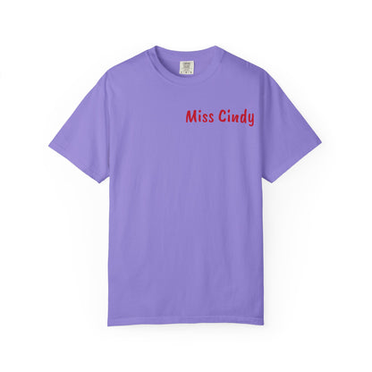 Unisex Garment-Dyed T-Shirt for Teachers - Miss Cindy, Chaos Coordinator Design, Perfect for Back to School, Appreciation Gifts, [...]