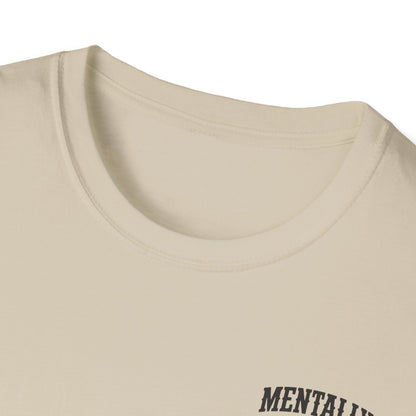 Mentally Checked Out Still Showin' Up T-Shirt | Funny Typography Tee