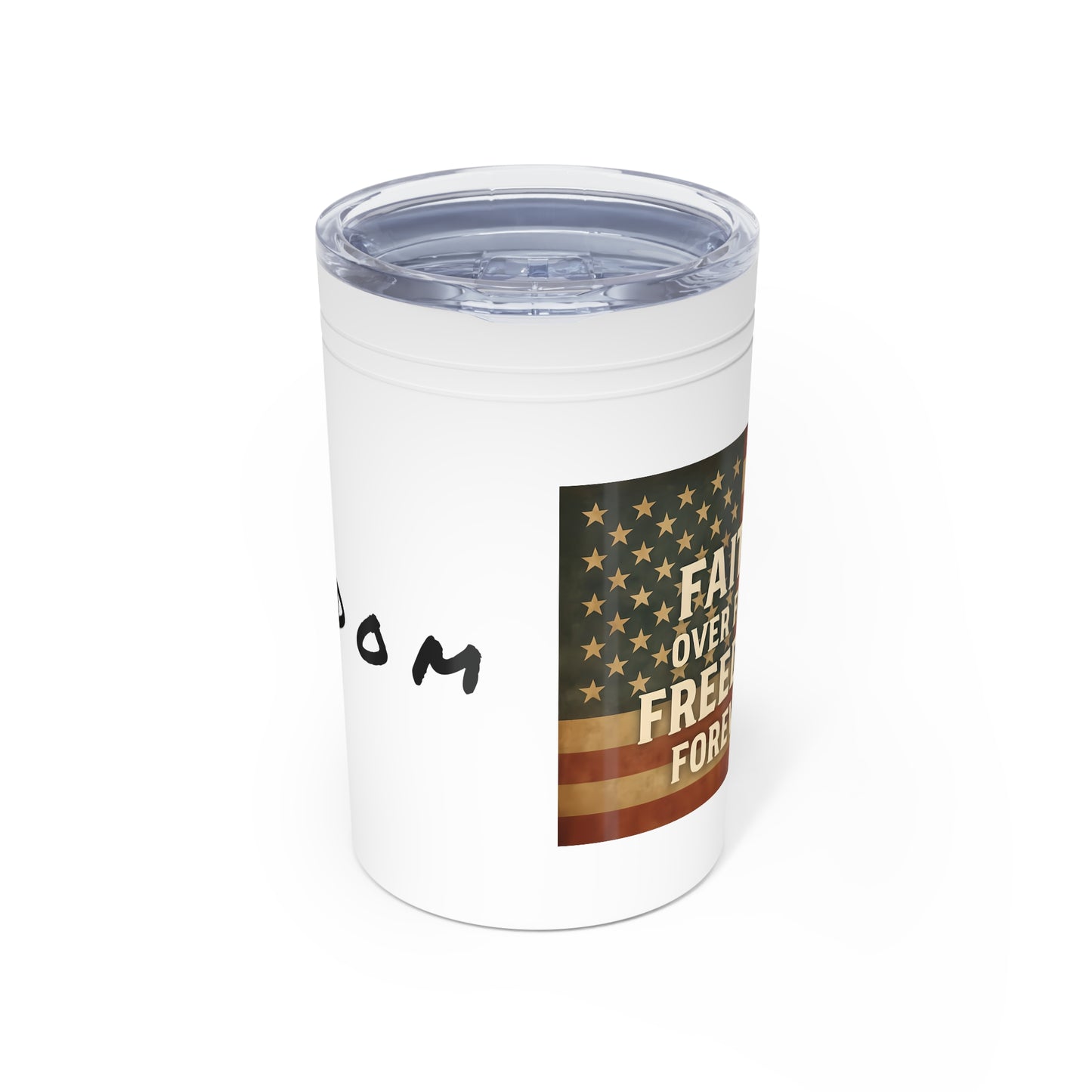 Freedom Tumbler, 11oz Vacuum Insulated Coffee Mug, Patriotic Travel Cup, American Flag Drinkware, Gifts for Veterans, BBQs and Holidays