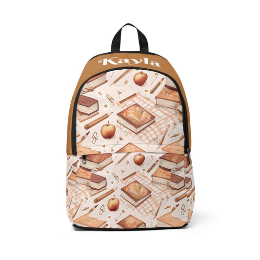 Personalized Book Backpack for Girls | Aesthetic Reader School Bag | Custom Book Lover Gift | Cozy Academia Backpack | Back to School