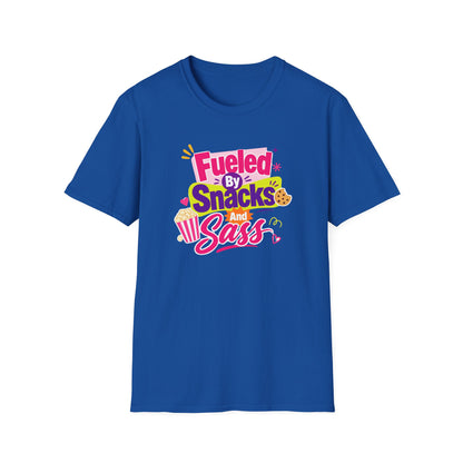 Fueled by Snacks and Sass T-Shirt | Snack Quote Tee