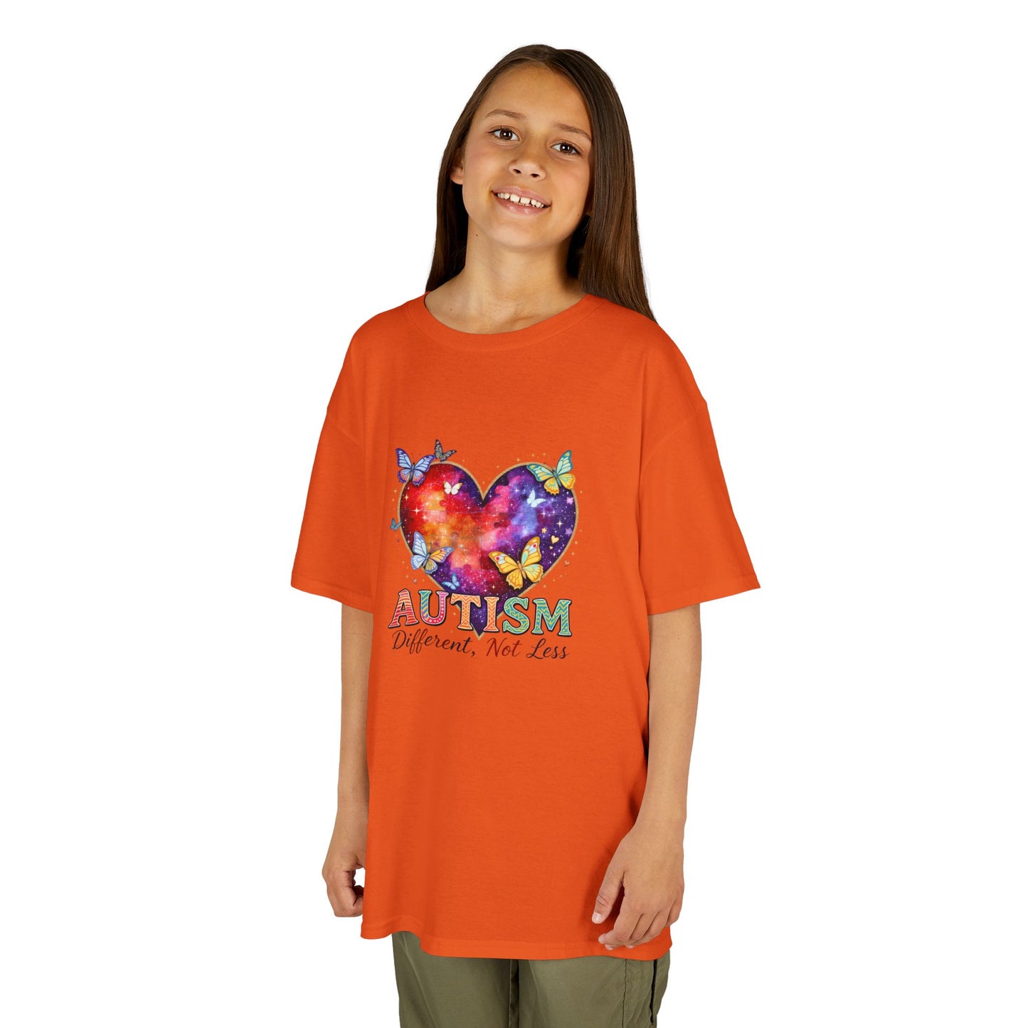 Autism Puzzle Heart Kids Tee | Different Not Less
