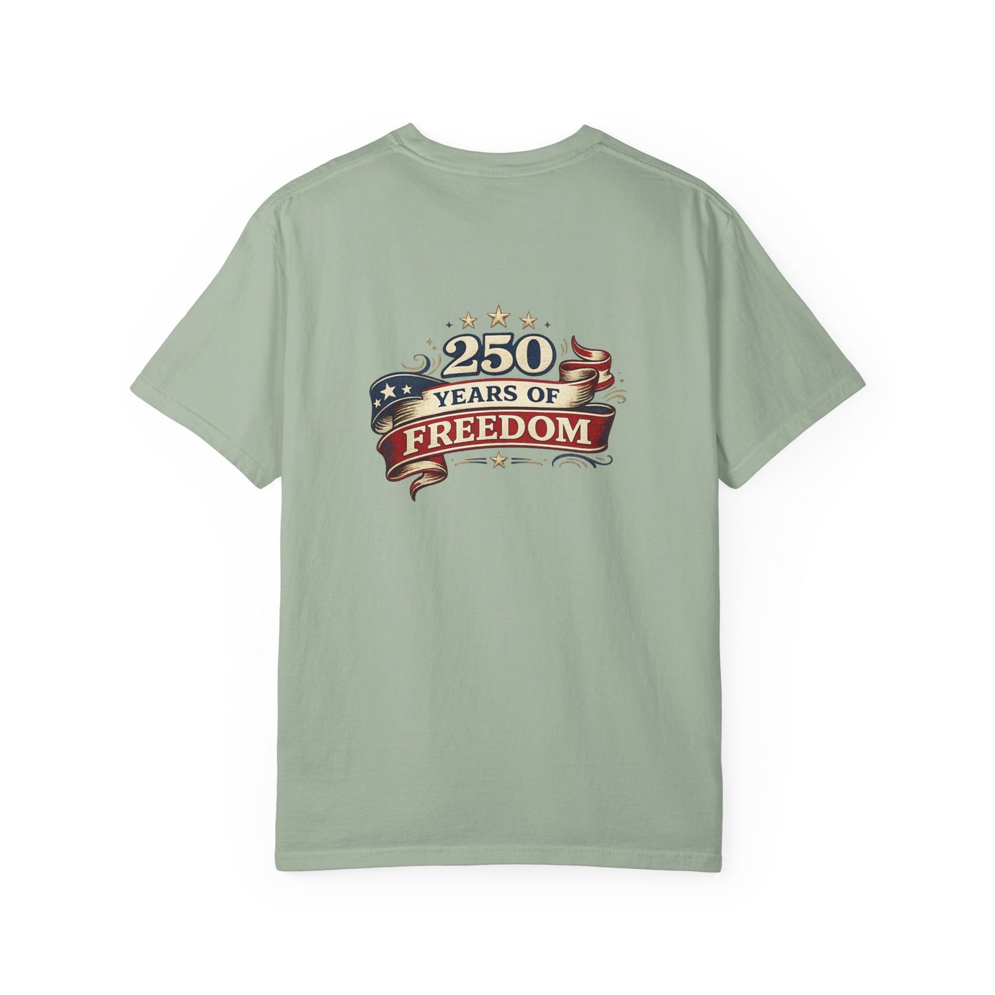 250 Years of Freedom T-shirt | American Flag Ribbon Patriotic Tee
