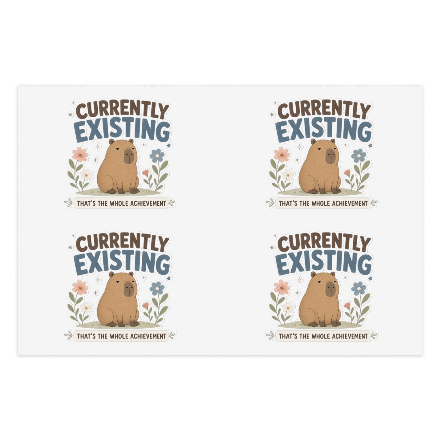 Capybara Sticker Sheet sticker sheet | capybara illustrations, cute animal stickers
