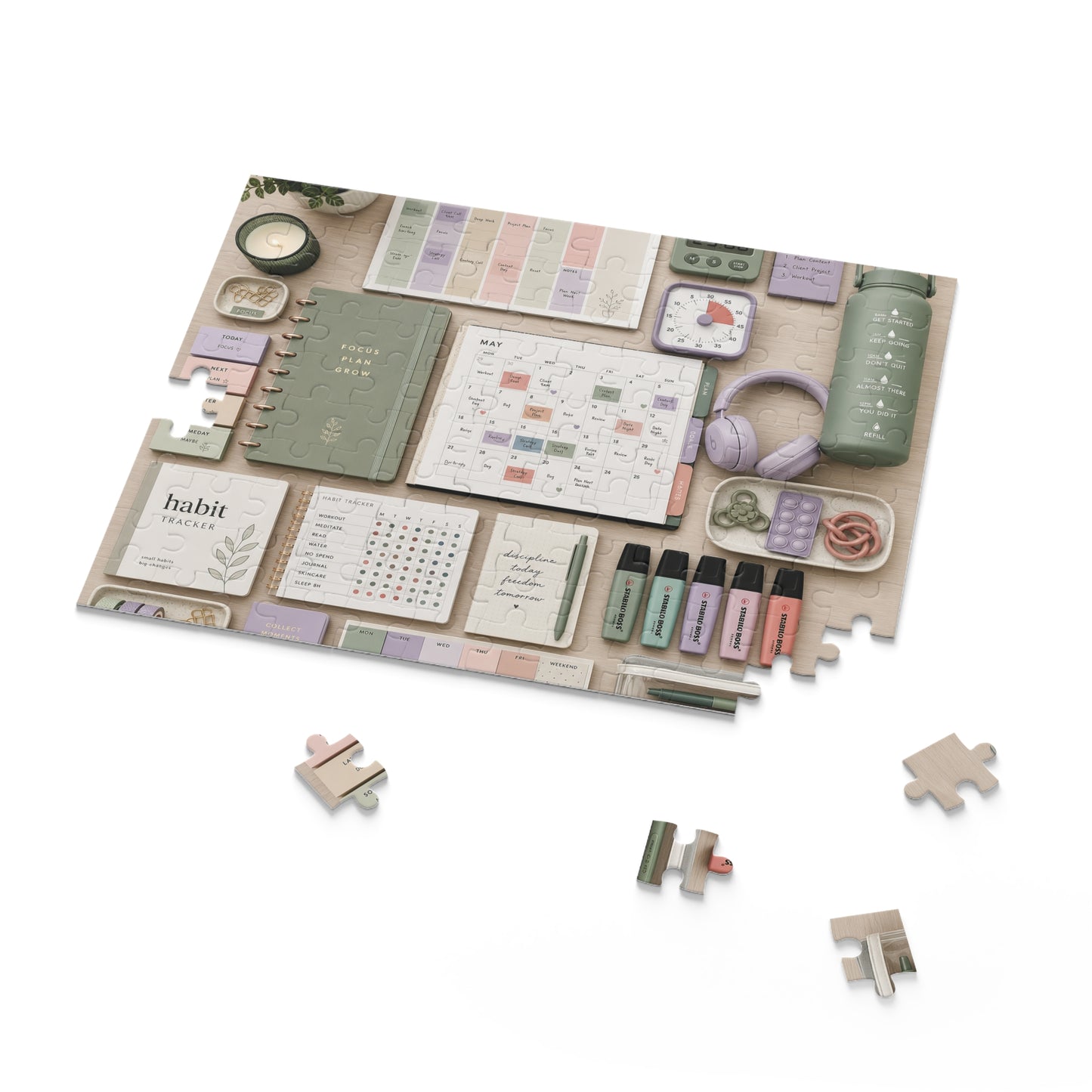 Executive Function Command Center Neurodivergent Flatlay Puzzle