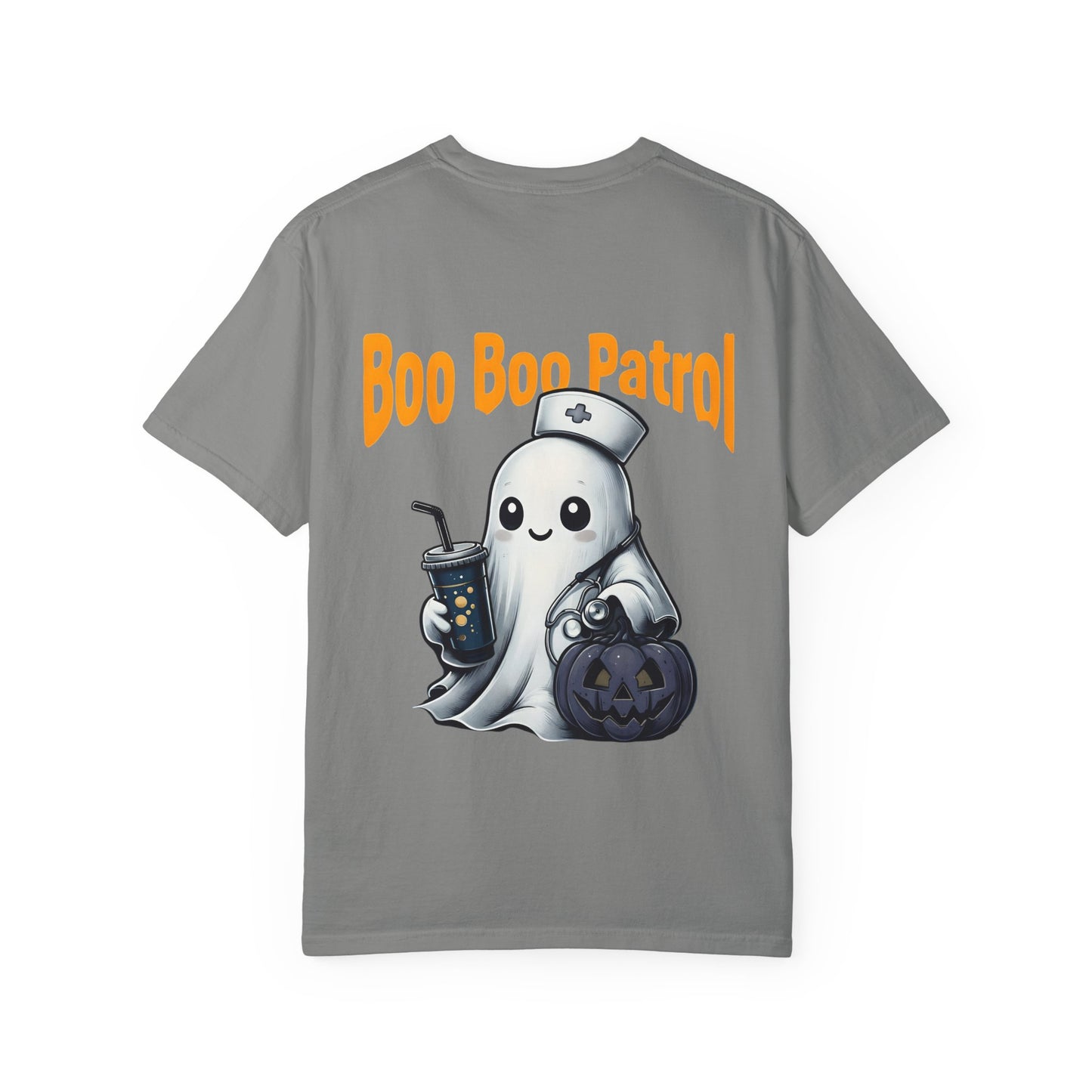 Halloween Ghost 'Boo Boo Patrol' T-Shirt, Unisex Graphic Tee, Fun Fall Apparel, Spooky Season Top, Nurse Halloween Fashion