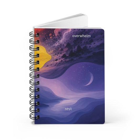 Emotion Spectrum abstract swirl notebook | Spiral Notebook