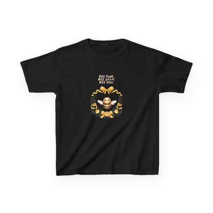 Bee Kind Bee Silly Bee You Kids T-Shirt | Cute Bee Wreath Design