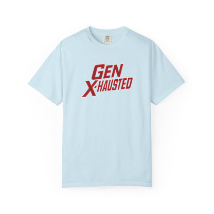 Gen X-Hausted Unisex T-Shirt, Vintage Style Tee, Funny Gift for Gen X, Casual Wear, Humor Shirt