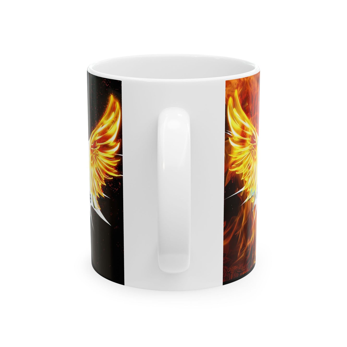 Fiery Spirit Ceramic Mug, Inspirational Coffee Cup, Perfect Gift for Friends, Motivational Drinkware, Unique Kitchen Decor,, Holy Spirit