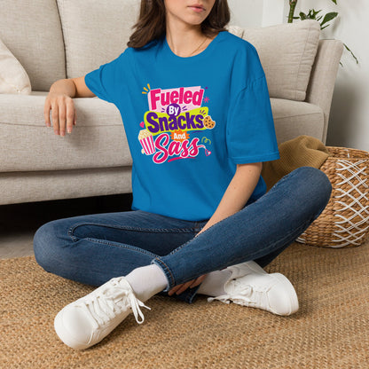 Fueled by Snacks and Sass T-Shirt | Snack Quote Tee