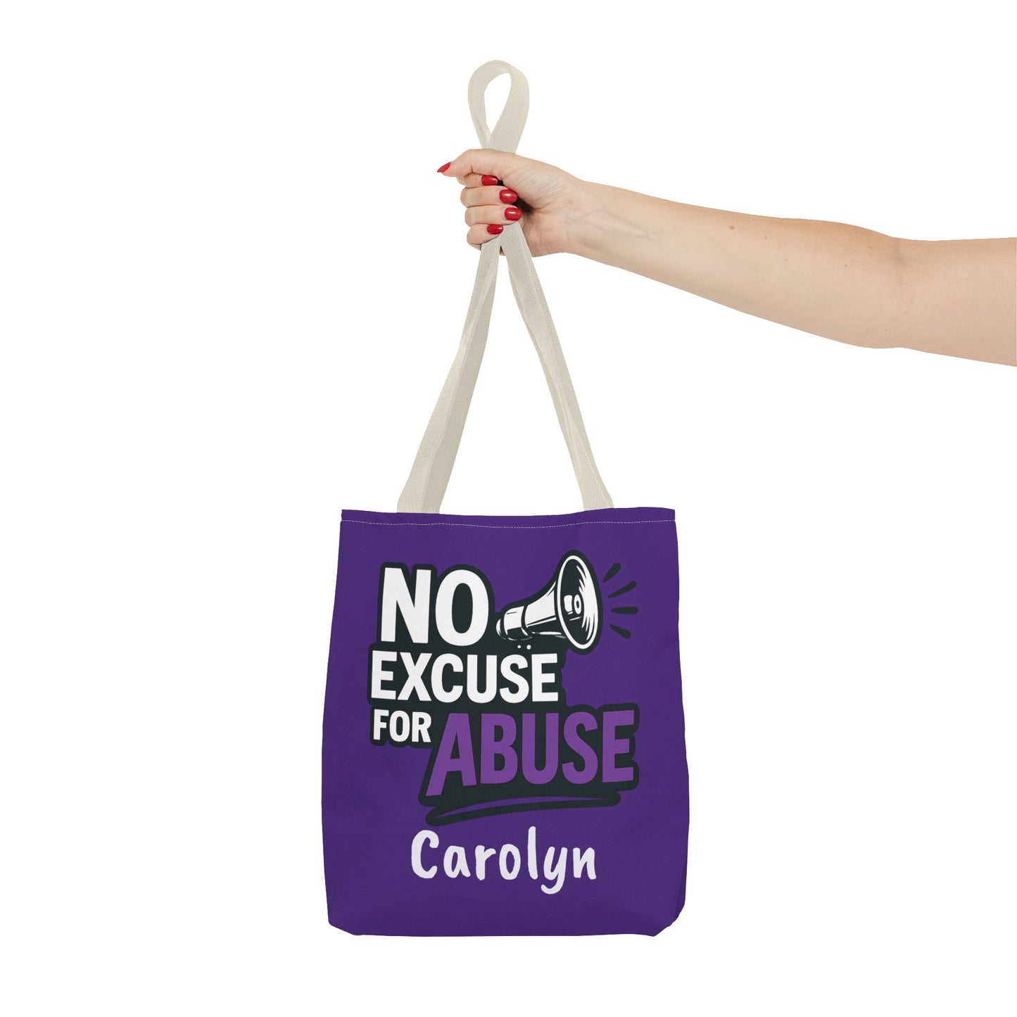 Empowerment Tote Bag - No Excuse for Abuse, Advocacy Tote, Eco-Friendly Bag, Fundraiser Gift, Awareness Campaign Bag