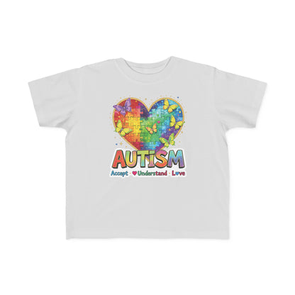 Autism Puzzle Heart Toddler Tee | Accept Understand Love