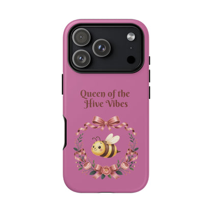 Queen of the Hive Bee Phone Case | Cute Floral Bee iPhone Case