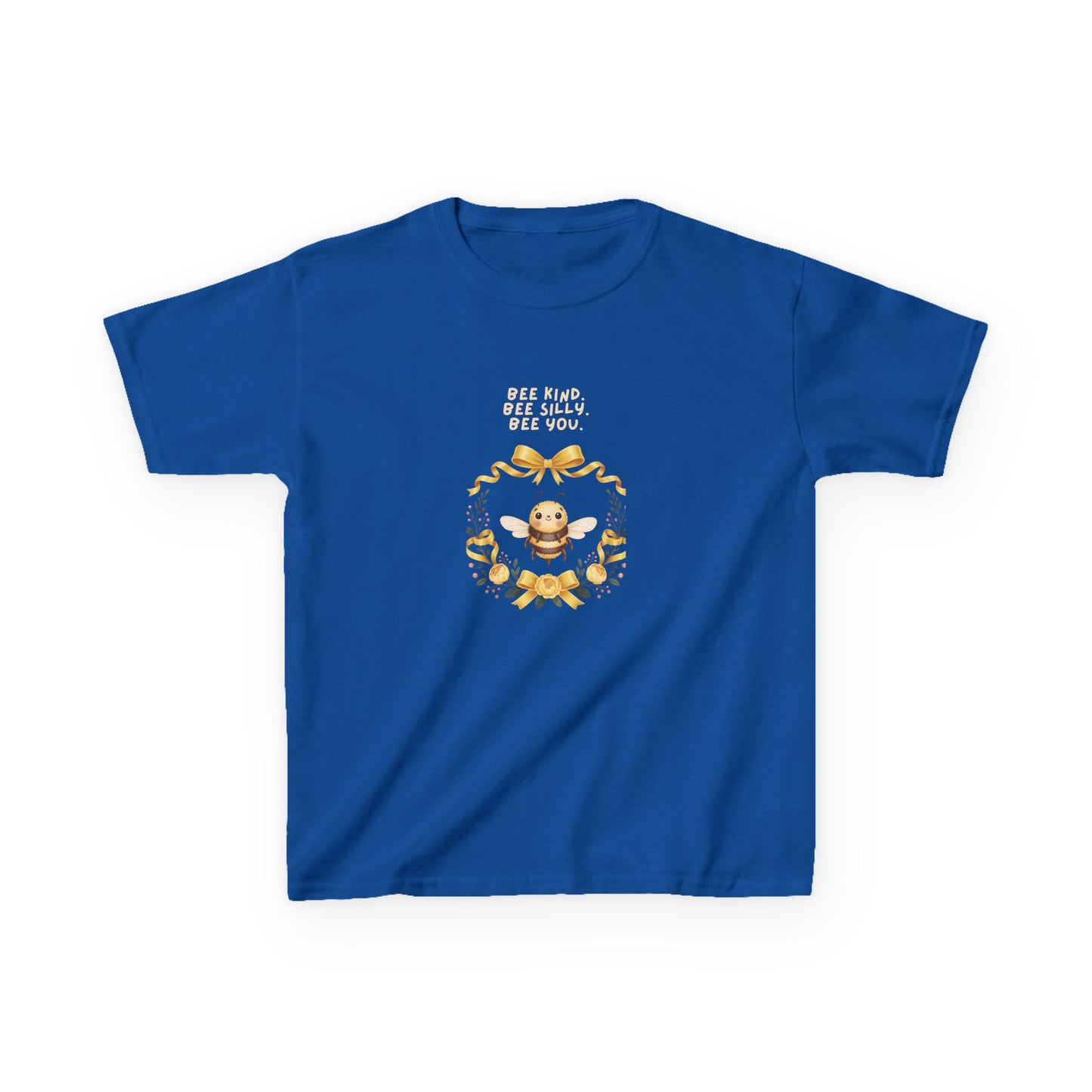 Bee Kind Bee Silly Bee You Kids T-Shirt | Cute Bee Wreath Design