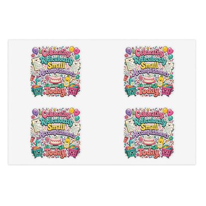 Celebrating Ridiculously Small Accomplishments Sticker Sheets | Cute Planner Stickers, Motivational Scrapbook Decals