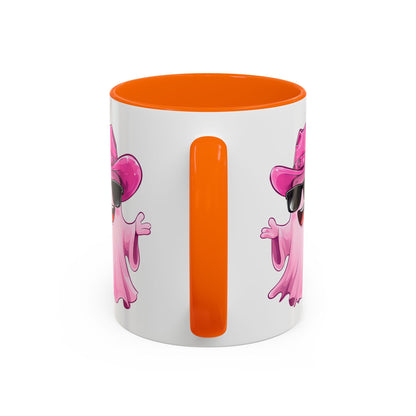 Playful Ghost Coffee Mug - Fun Halloween Drinkware, Cute Gift for Ghost Lovers, Perfect for Fall, Coffee Lovers, Halloween Decor