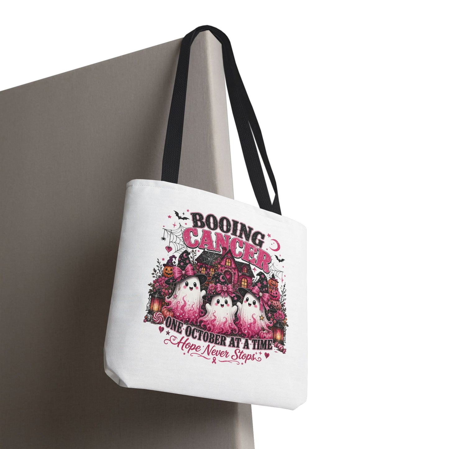 Booing Cancer Halloween ghosts design Tote | One October at a Time