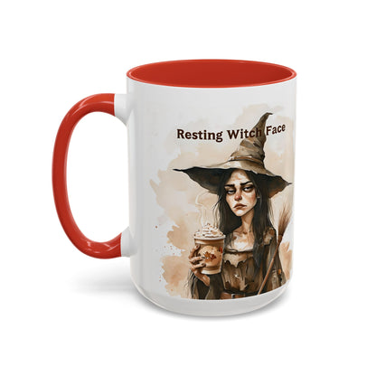 Resting Witch Face Coffee Mug - Halloween Mug, Funny Mug, Witch Mug, Halloween Gift, Coffee Lover Gift