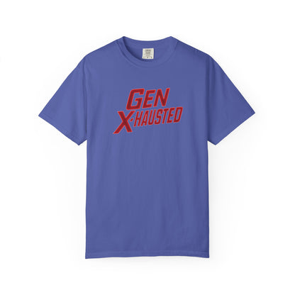 Gen X-Hausted Unisex T-Shirt, Vintage Style Tee, Funny Gift for Gen X, Casual Wear, Humor Shirt