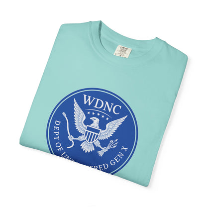 WDNC Unbothered Gen X Humor T-shirt, Funny Graphic Tee, Sarcastic Shirt, Vintage Unisex Top, Cool Tee