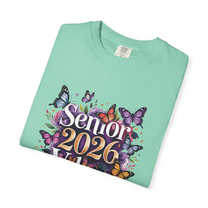 Senior 2026 Vibes T-Shirt | Butterfly Graduation Design