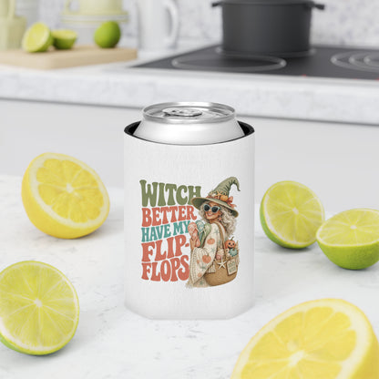 Witch Better Have My Flip Flops Can Cooler | Halloween Witch Beach Tote Art