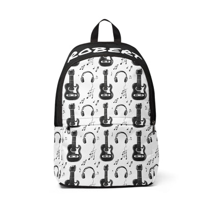 Music Lover's Custom Backpack - Personalized Gift for Students, Guitar Bag, Trendy School Backpack, Music Themed Backpack, Unique Day Pack