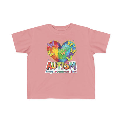 Autism Puzzle Heart Toddler Tee | Accept Understand Love