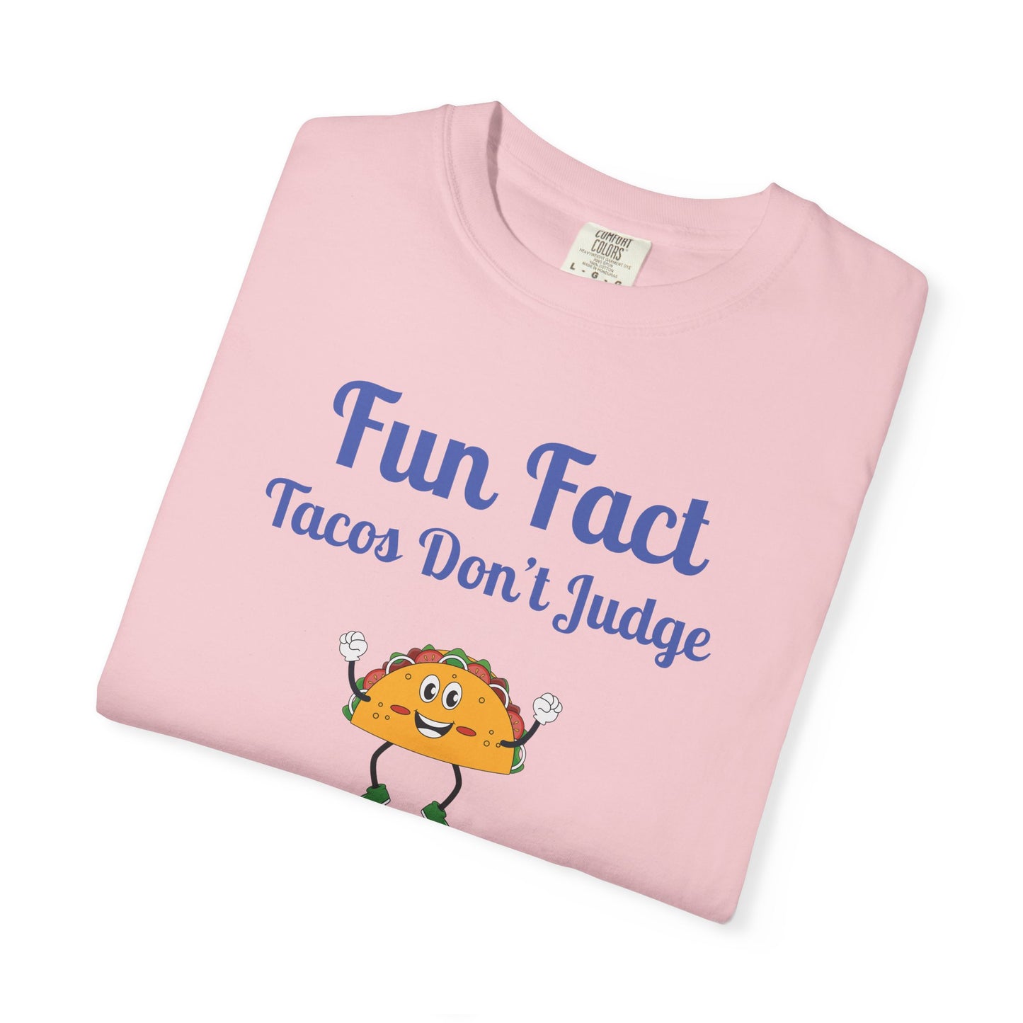Fun Fact Taco Unisex Tee - Humorous Foodie Shirt, Gift for Taco Lovers, Casual Wear, Cute Graphic Tee