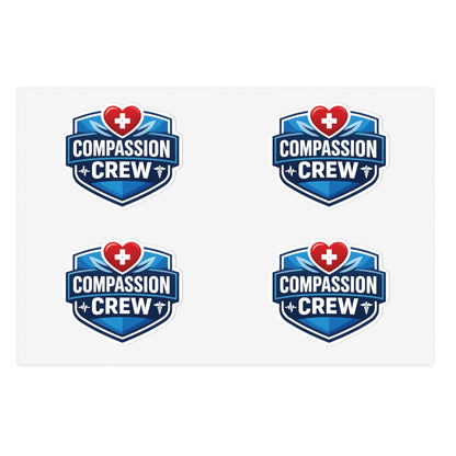 Compassion Crew Badge Sticker Sheet