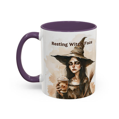 Resting Witch Face Coffee Mug - Halloween Mug, Funny Mug, Witch Mug, Halloween Gift, Coffee Lover Gift