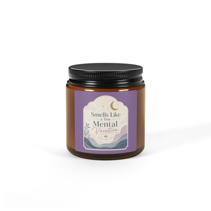 Smells Like Mental Vacation Candle | Soy Amber Jar
