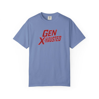 Gen X-Hausted Unisex T-Shirt, Vintage Style Tee, Funny Gift for Gen X, Casual Wear, Humor Shirt