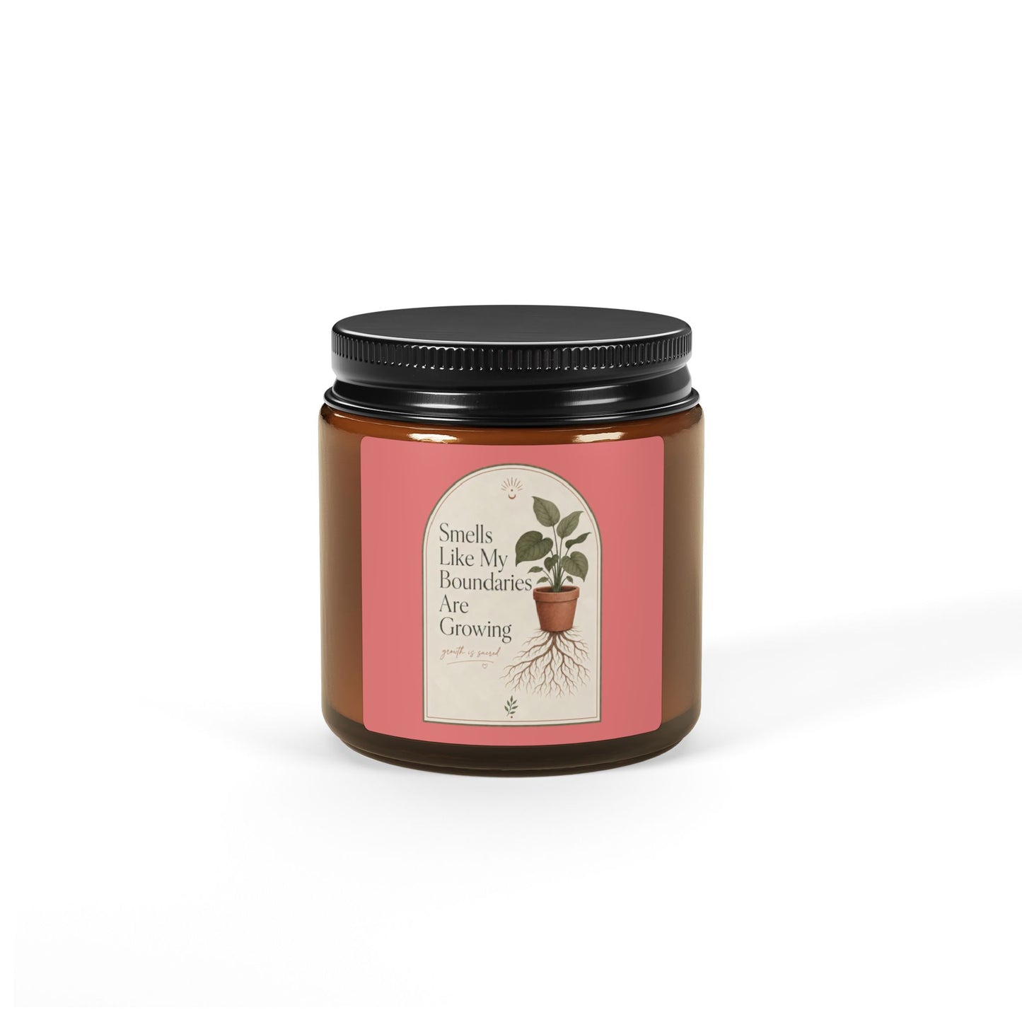 Smells Like My Boundaries Are Growing Candle | Amber Jar Soy Candle