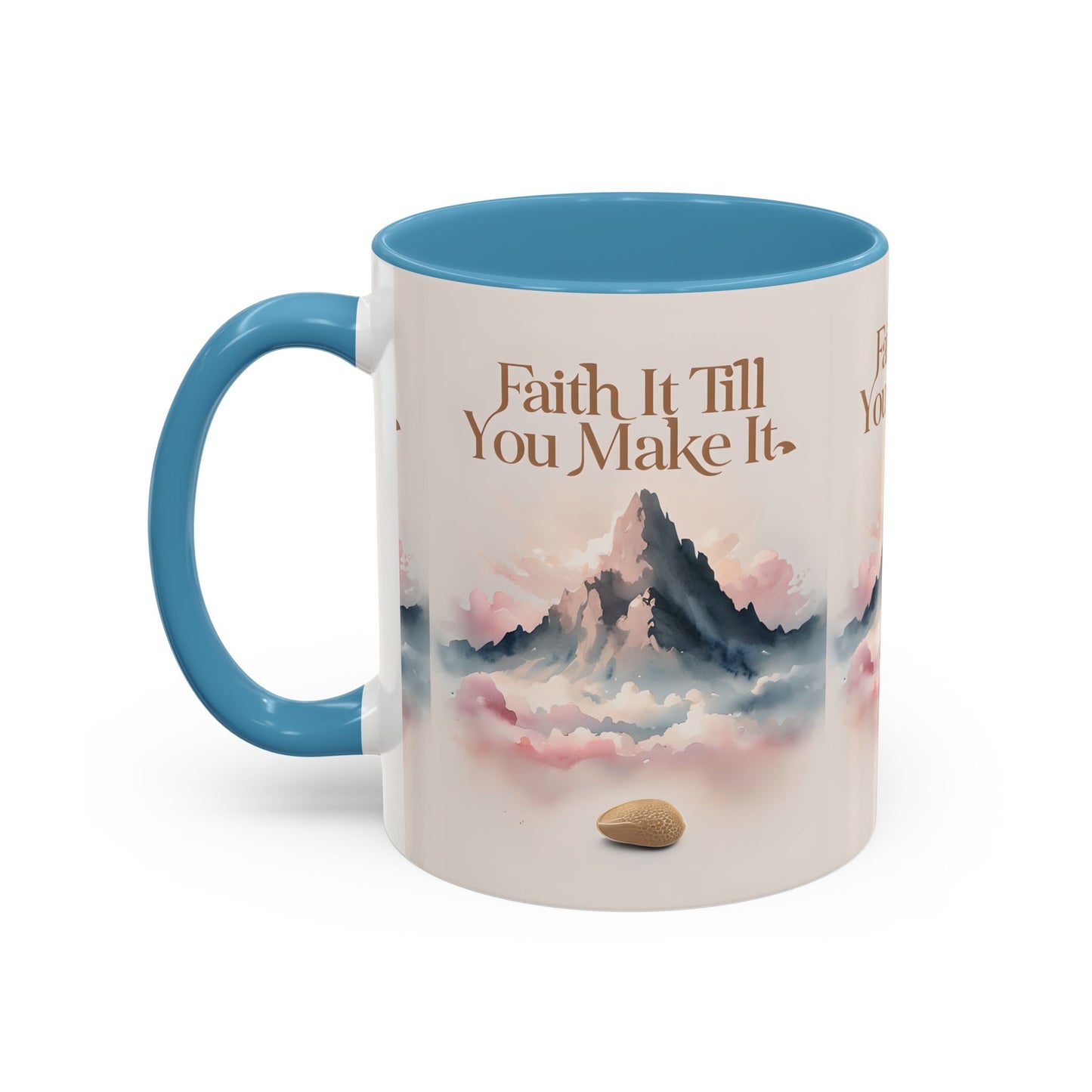 Faith It Till You Make It Coffee Mug, Motivational Drinkware, Inspirational Gift, Morning Coffee Cup, Self-Help Mug