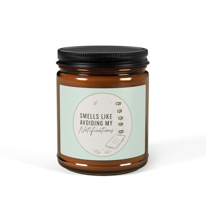 Smells Like Avoiding My Notifications Candle | Soy Amber Jar