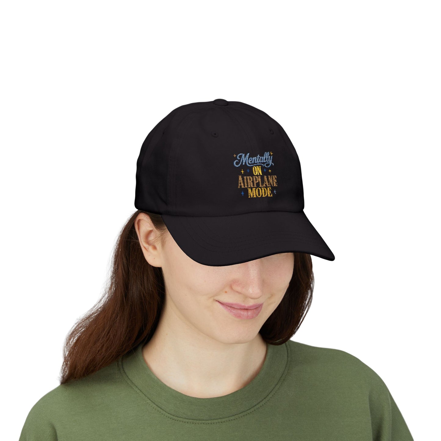 Mentally On Airplane Mode Dad Cap | Mental Health Humor