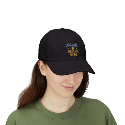 Mentally On Airplane Mode Dad Cap | Mental Health Humor