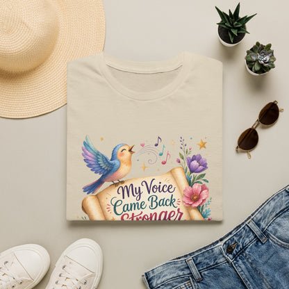 My Voice Came Back Stronger T-Shirt | Survivor