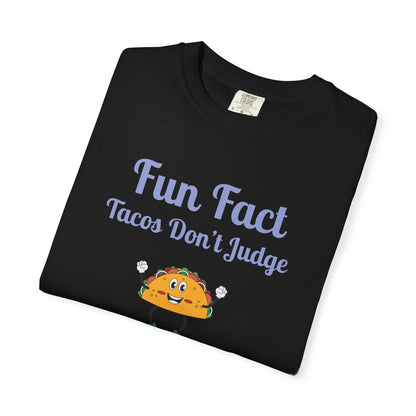 Fun Fact Taco Unisex Tee - Humorous Foodie Shirt, Gift for Taco Lovers, Casual Wear, Cute Graphic Tee