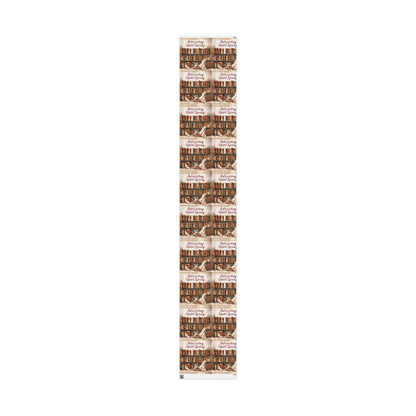 Charming Book-Themed Wrapping Paper, Ideal for Book Lovers, Gifts for Holidays, Birthdays, Literary Celebrations, Eco-Friendly Gift Wrap