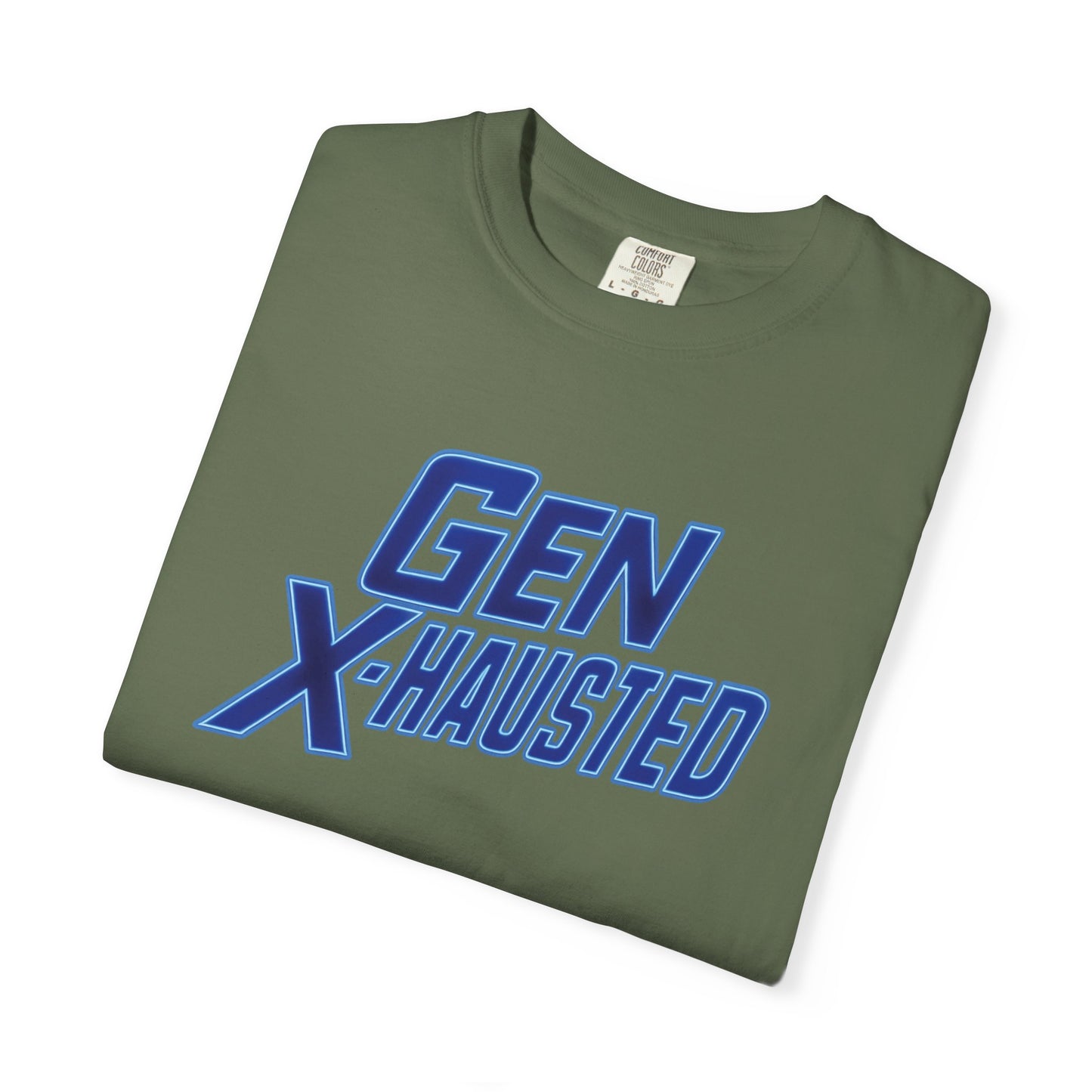 Gen X-Hausted Unisex T-shirt, Forgot Again Found Out Funny Tee, Gen X Humor Gift, Retro 80s 90s Shirt, Vintage Style Clothing